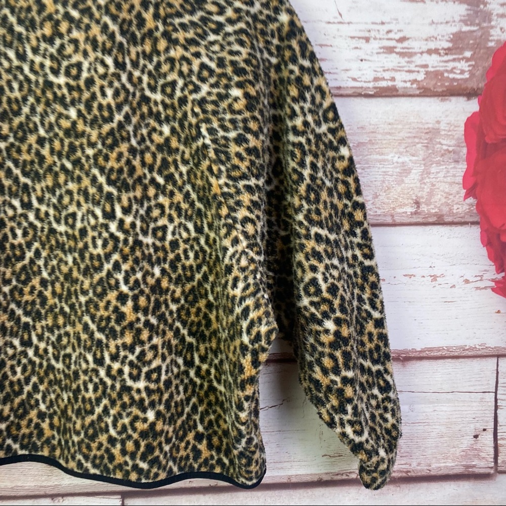 American Eagle Leopard Fleece Jacket - Picture 10 of 13